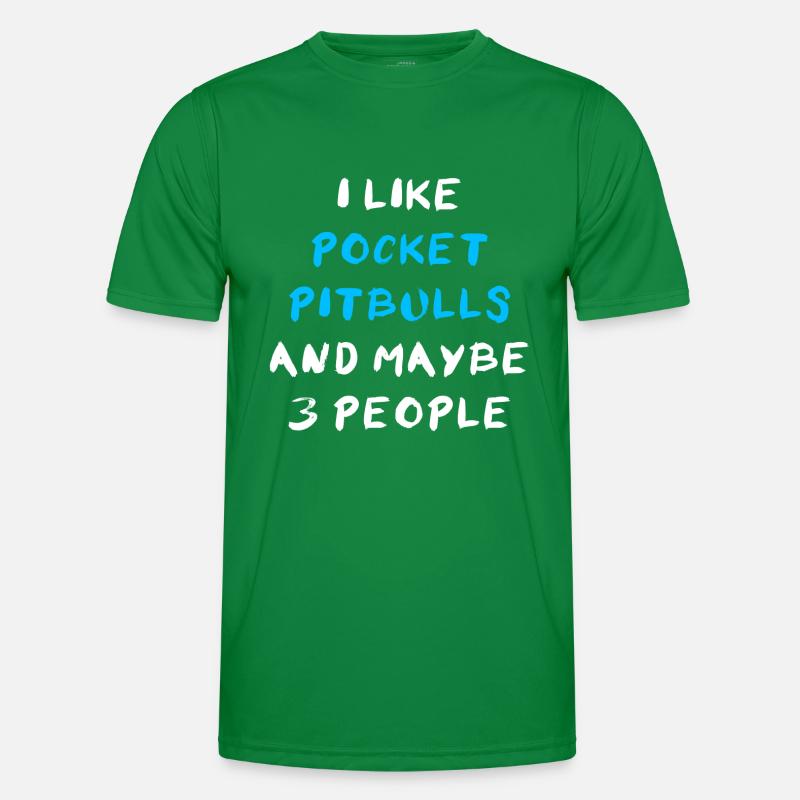 Pocket Pitbull Männer Funktions-T-Shirt