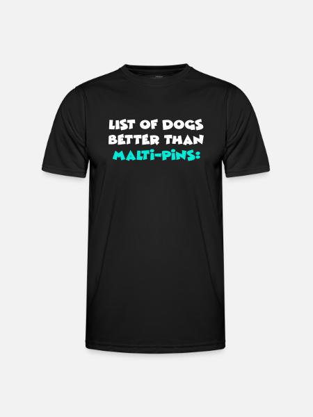 Épingles Malti - T-shirt sport Homme - noir