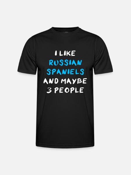 Russian Spaniel - Männer Funktions-T-Shirt - Schwarz