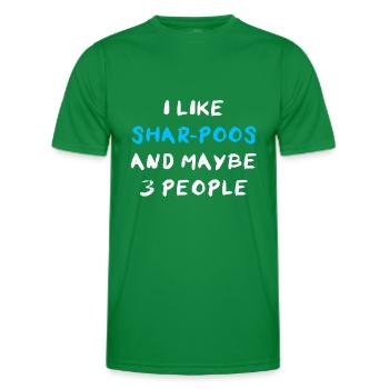Shar-Poo - Männer Funktions-T-Shirt - Kelly Green - Vorne - AI Model Male 178 dark (178cm)