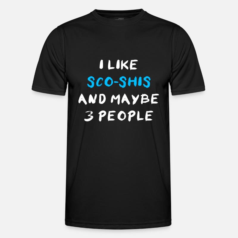 Sco-Shi - Männer Funktions-T-Shirt - Schwarz