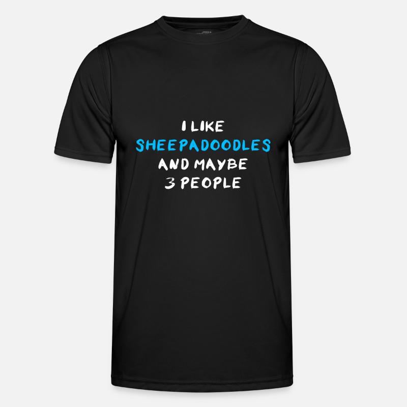 Sheepadoodle - T-shirt sport Homme - noir