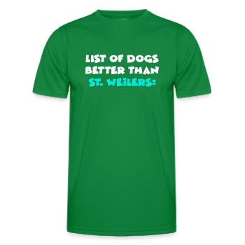 St. Weilers - Men's Functional T-Shirt - kelly green - Front - AI Model Male 178 dark (178cm)