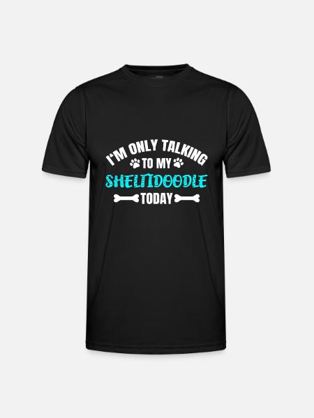 Sheltidoodle - Men's Functional T-Shirt - black