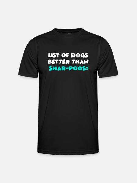 Shar-Poos - Men's Functional T-Shirt - black