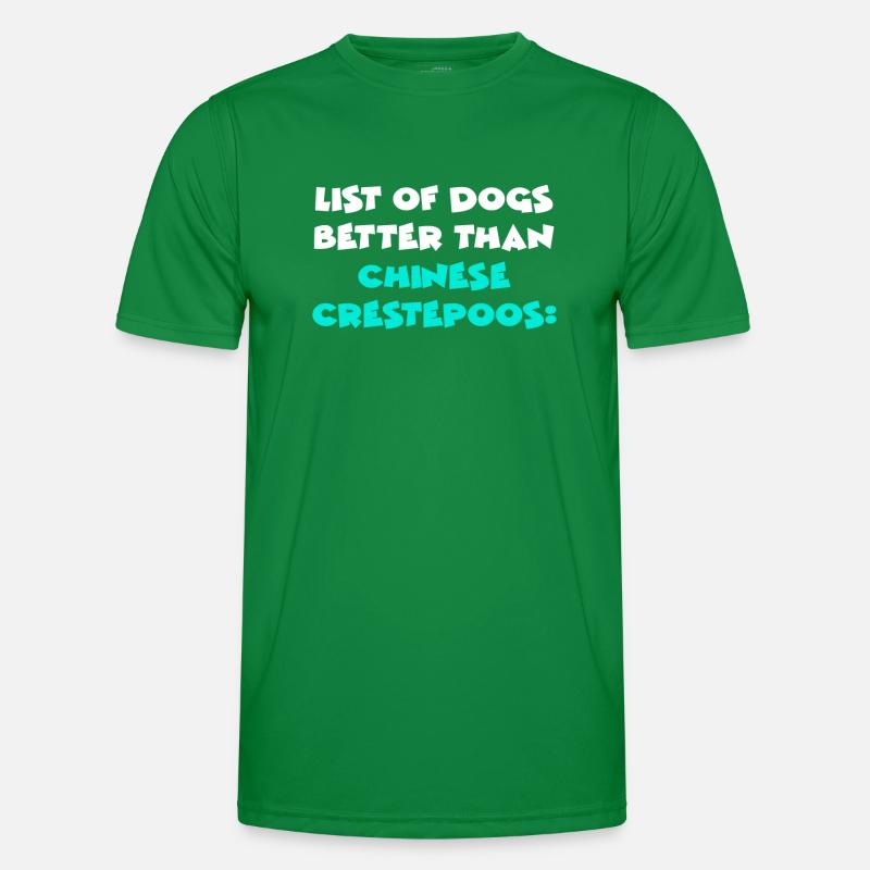 Chinese Crestepoos Männer Funktions-T-Shirt