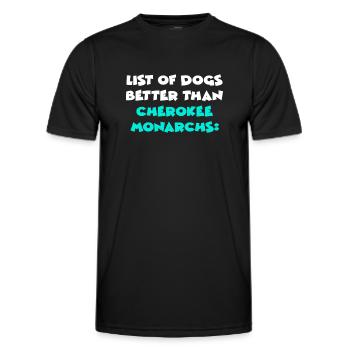 Cherokee Monarchs - Männer Funktions-T-Shirt - Schwarz - Vorne - AI Model Male 178 dark (178cm)