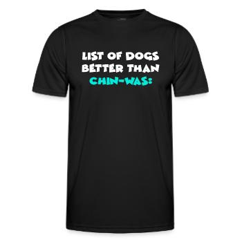 Chin-Was - T-shirt sport Homme - noir - Devant - AI Model Male 178 dark (178cm)
