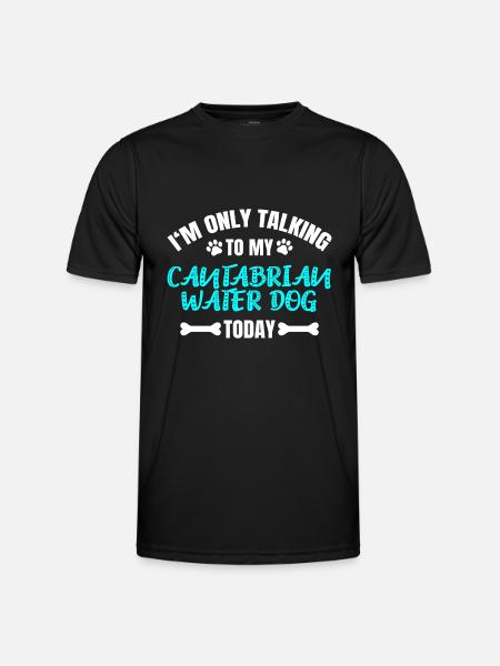 Cantabrian Water Dog - Men's Functional T-Shirt - black