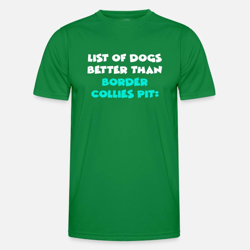 Border Collie Pits Men's Functional T-Shirt