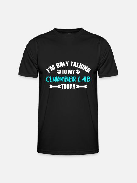 Clumber Lab - Männer Funktions-T-Shirt - Schwarz