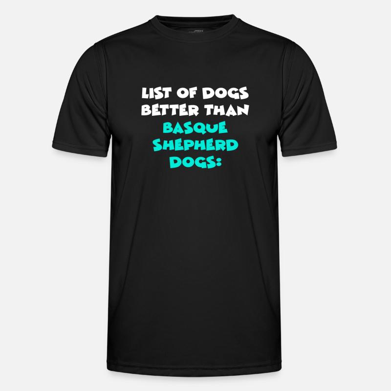Basque Shepherd Dogs - Men's Functional T-Shirt - black