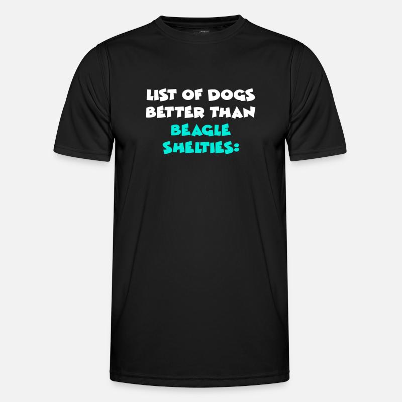 Beagle Shelties - Men's Functional T-Shirt - black