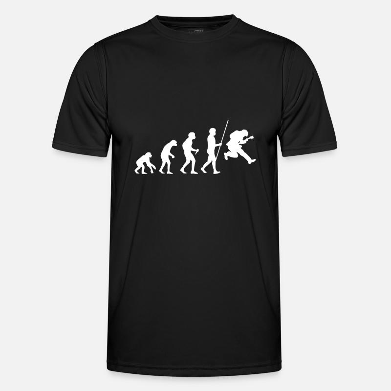 Évolution du guitariste - T-shirt sport Homme - noir