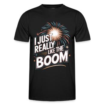 Pyrotechnie Feux d’artifice Pyrotechnie - T-shirt sport Homme - noir - Devant - AI Model Male 178 dark (178cm)