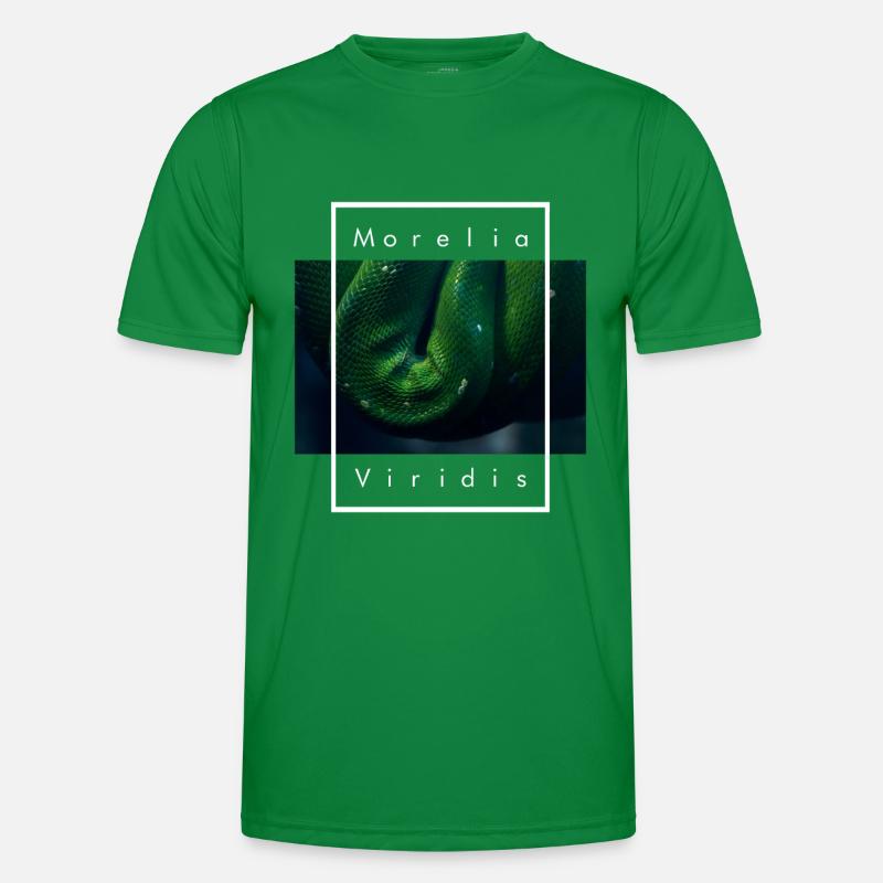 Arbre vert Python Morelia Viridis Serpent T-shirt sport Homme