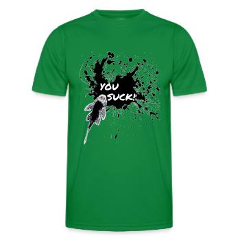 Vous sucez Pleco Keeper Sucker Fish Design - T-shirt sport Homme - vert - Devant - AI Model Male 178 dark (178cm)