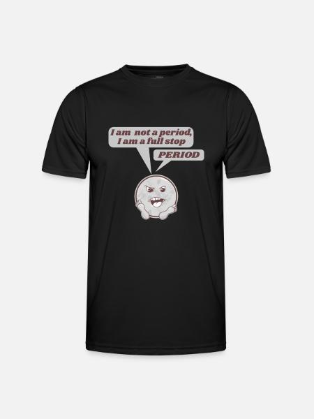 Skrivning af engelsk punktum eller punktum - Funktionsshirt til herrer - sort