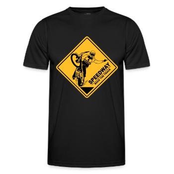Speedway - Männer Funktions-T-Shirt - Schwarz - Vorne - AI Model Male 178 dark (178cm)