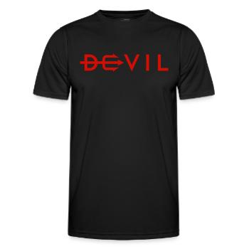 Devil - Teufel - Men's Functional T-Shirt - black - Front - AI Model Male 178 dark (178cm)