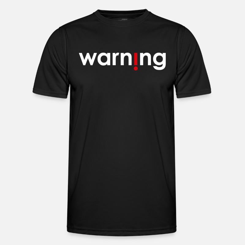 Warning - Men's Functional T-Shirt - black