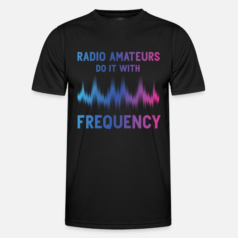 Funkamateure Tun Es Mit Frequenz - Männer Funktions-T-Shirt - Schwarz