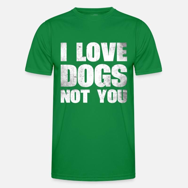 J’aime les chiens, pas vous concevez pour T-shirt sport Homme