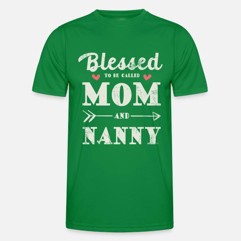 Gesegnet, Mutter Und Kindermädchen Für Großmutter Männer Funktions-T-Shirt