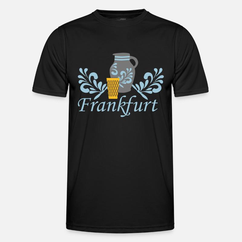 Frankfurt Bembel Geripptes Männer Funktions-T-Shirt