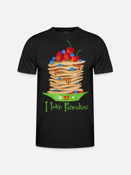 I love Pancakes - Men's Functional T-Shirt - black