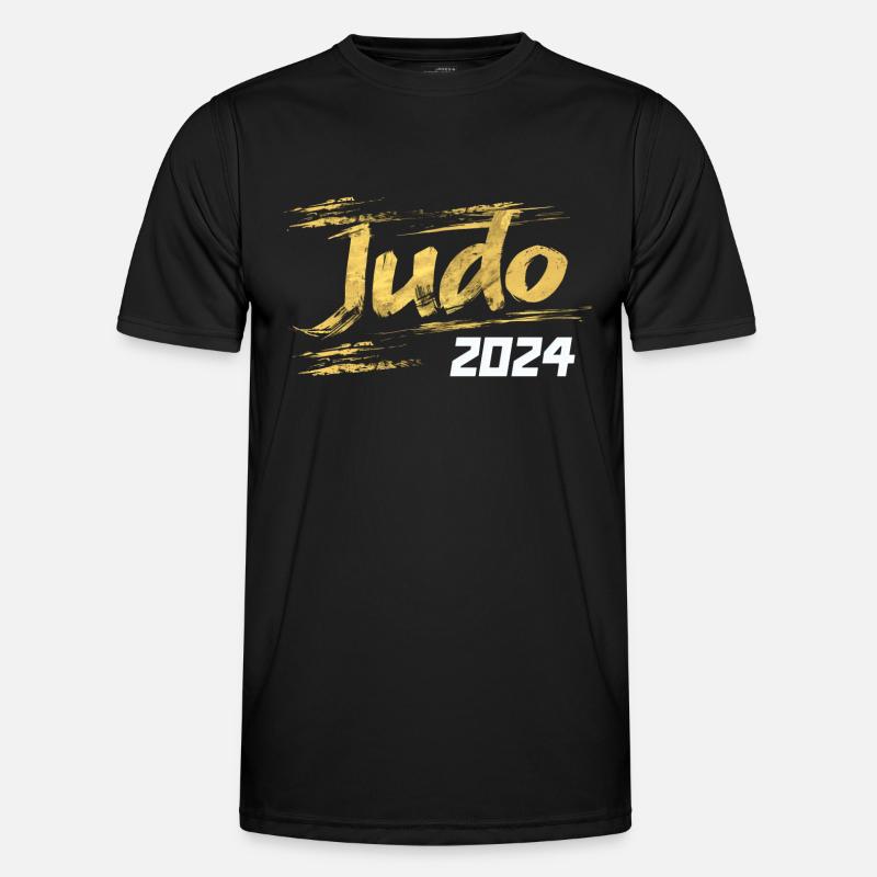 Judo 2024 - Männer Funktions-T-Shirt - Schwarz