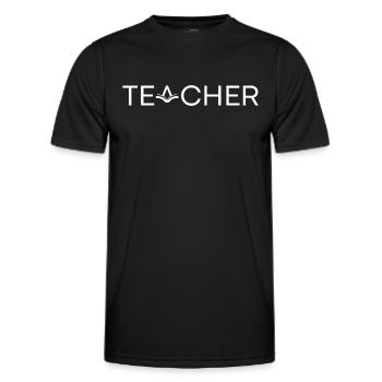 Teacher - Männer Funktions-T-Shirt - Schwarz - Vorne - AI Model Male 178 dark (178cm)