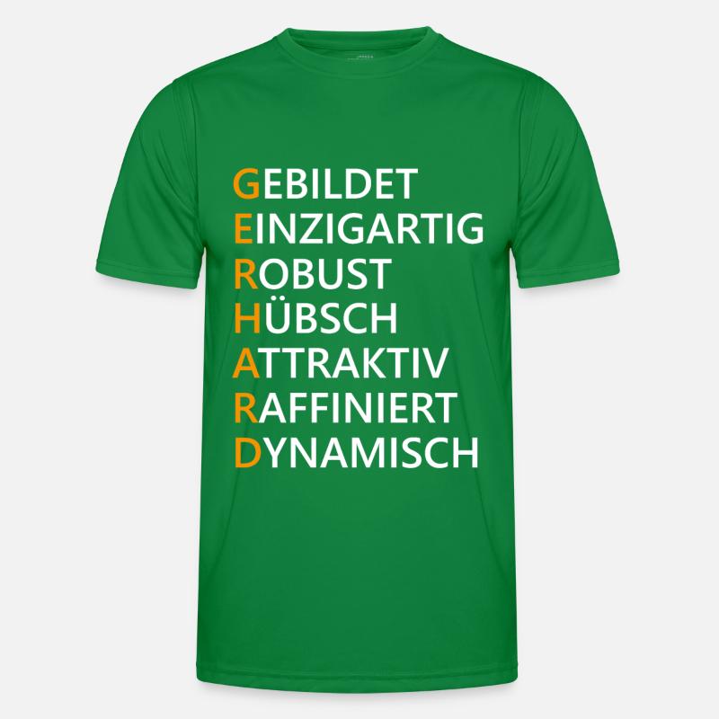 Gerhard Name Geschenk Männer Funktions-T-Shirt