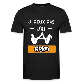 je peux pas j'ai gym cadeau gym - T-shirt sport Homme - noir - Devant - AI Model Male 178 dark (178cm)