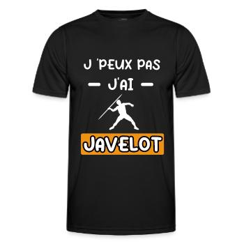 je peux pas j'ai javelot cadeau javelot - T-shirt sport Homme - noir - Devant - AI Model Male 178 dark (178cm)