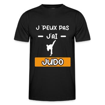 je peux pas j'ai judo cadeau judo - T-shirt sport Homme - noir - Devant - AI Model Male 178 dark (178cm)