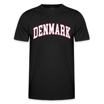 Dänemark denmark - Männer Funktions-T-Shirt - Schwarz - Vorne - AI Model Male 178 dark (178cm)