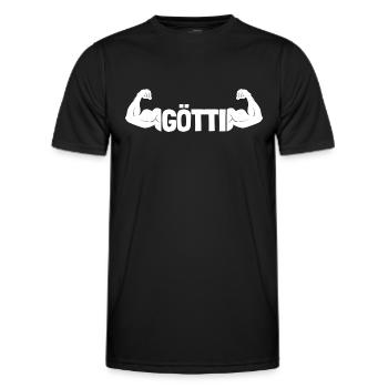 Götti ist der Beste - Männer Funktions-T-Shirt - Schwarz - Vorne - AI Model Male 178 dark (178cm)