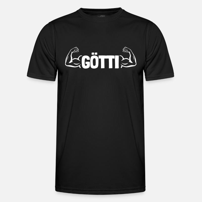 Götti ist der Beste - Männer Funktions-T-Shirt - Schwarz