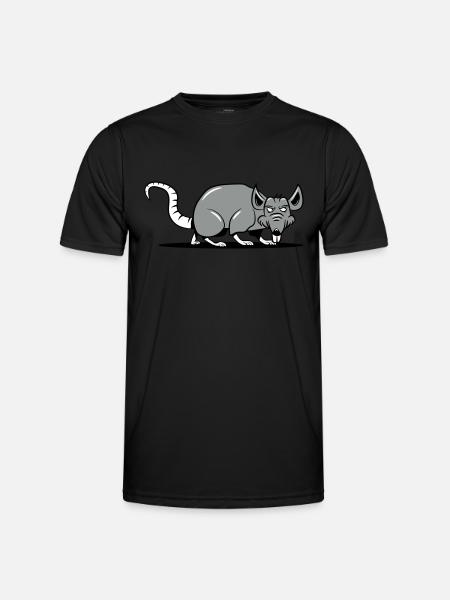 Rat evil sneak - Men's Functional T-Shirt - black