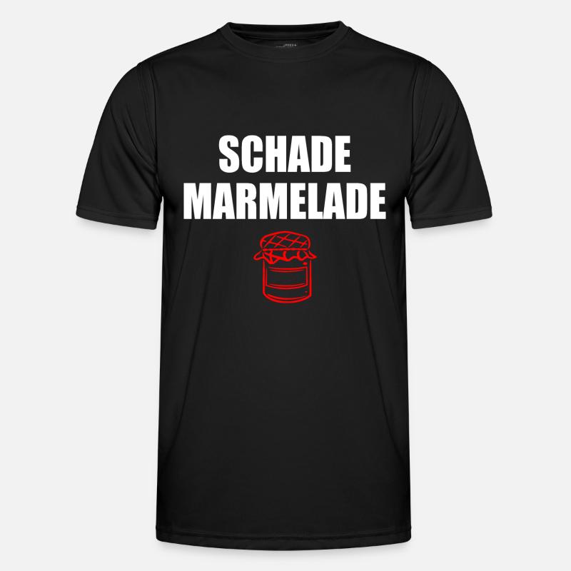 Schade Marmelade - Männer Funktions-T-Shirt - Schwarz