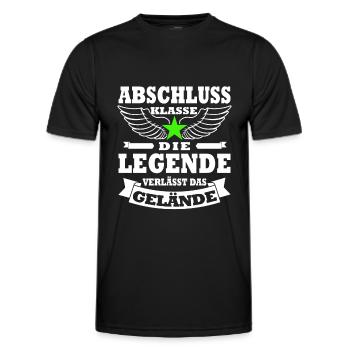 Abschlussklasse Abitur Realschulabschluss Schüler - Männer Funktions-T-Shirt - Schwarz - Vorne - AI Model Male 178 dark (178cm)