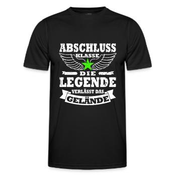Abschlussklasse Abitur Realschulabschluss Schüler - Männer Funktions-T-Shirt - Schwarz - Vorne - AI Model Male 178 dark (178cm)