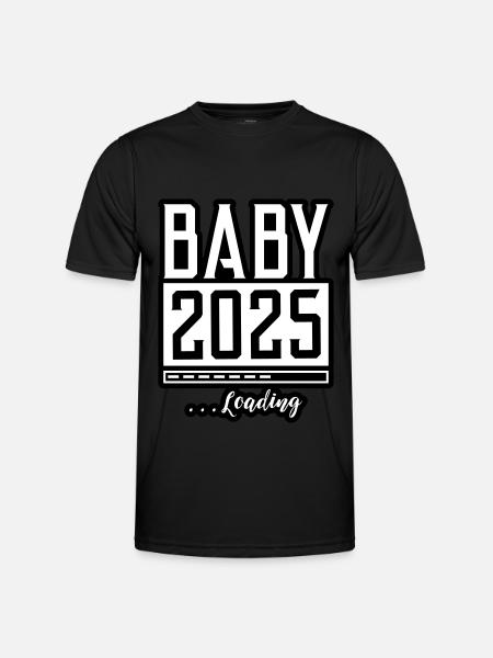 Baby 2025 Loading Babyshower - Men's Functional T-Shirt - black