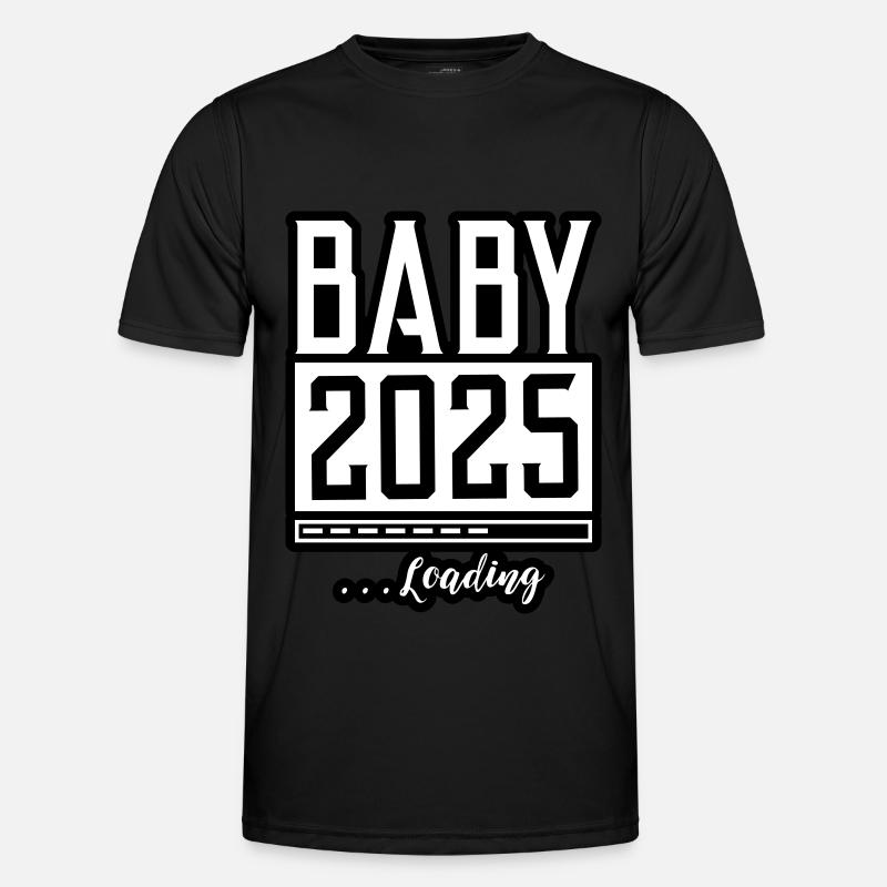 Baby 2025 Loading Babyshower - Men's Functional T-Shirt - black
