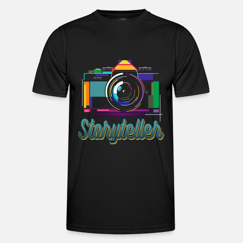 Fotograf Geschichtenerzähler Content Creator Männer Funktions-T-Shirt