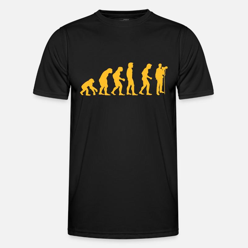 photographer evolution - Men's Functional T-Shirt - black