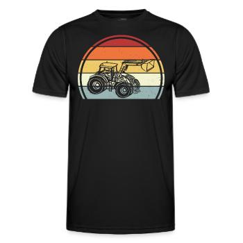 Tractor - Men's Functional T-Shirt - black - Front - AI Model Male 178 dark (178cm)
