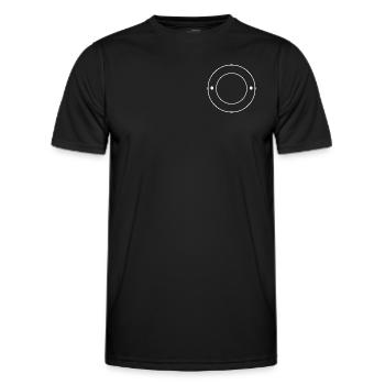 Logo du cercle - Symbole du cercle - T-shirt sport Homme - noir - Devant - AI Model Male 178 dark (178cm)