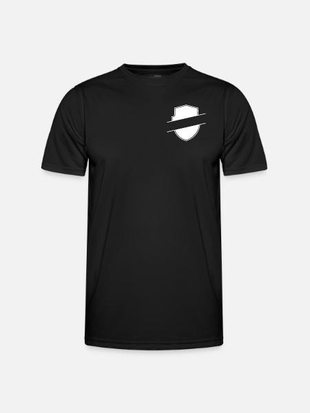 Wappen - Männer Funktions-T-Shirt - Schwarz